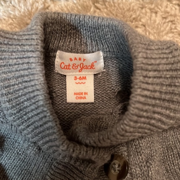 Grey Euc Cat Jack Bobble Sweater 